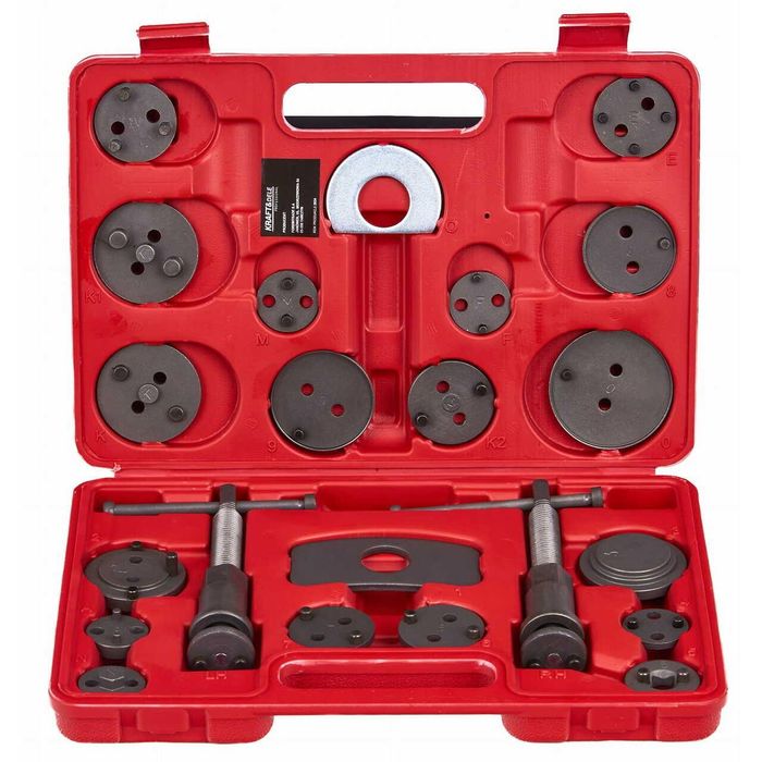 Kit de presare pentru pistoane de frana, 22 piese, Kraft
