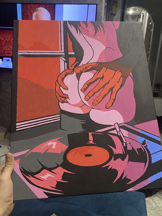 Картина с девушкой