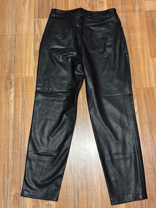Кожанные брюки ZARA MOM FIT