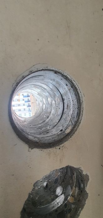 Carotare gauri, Hota/Centrală,Inst. sanitare ventilatie AC etc.
