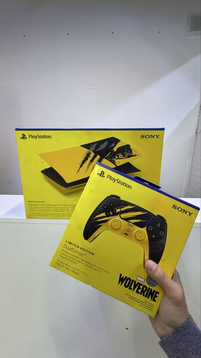Комбо Сет PS5 Marvel Wolverine Геймпад DualSense + Панели Slim