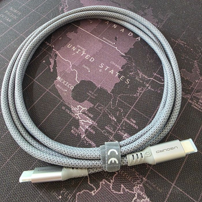 UGOURD Thunderbolt 4 кабель 2m, серый, 40G, 240W, 8K