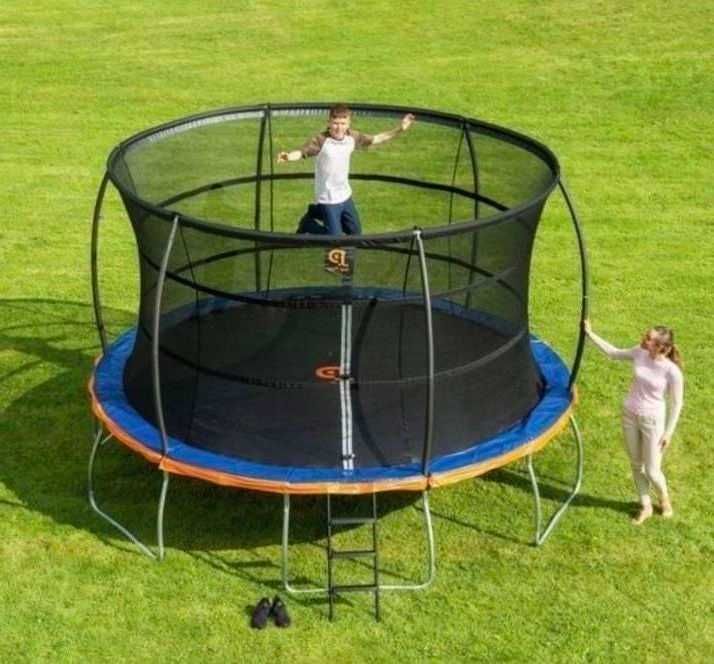 Каркасный батут 427 см