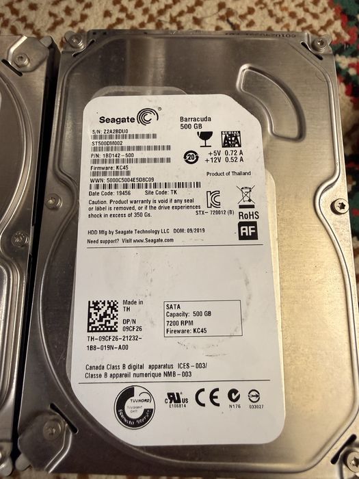 Hdd 500gb holati yangi