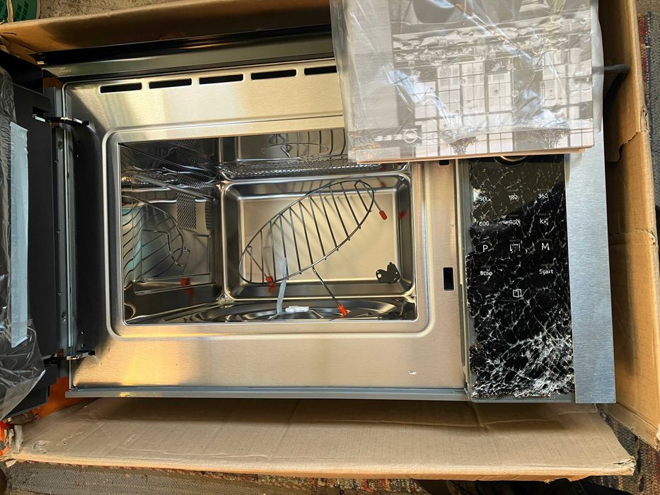 НОВА Neff Микровълнова фурна за вграждане с грил