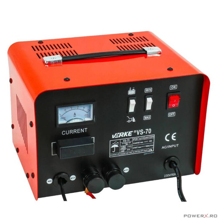 Redresor, incarcator auto, robot pornire, pentru baterii 12-24V, 180