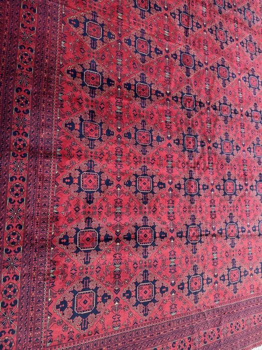 Афганский ковер ручной работы 3,63 × 5 м