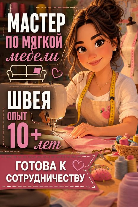 Швея мастер по мягкой мебели