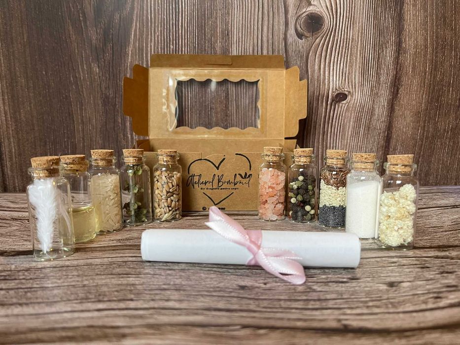 Cutiuta cu mirodenii pentru baita de mir/trusouri botez