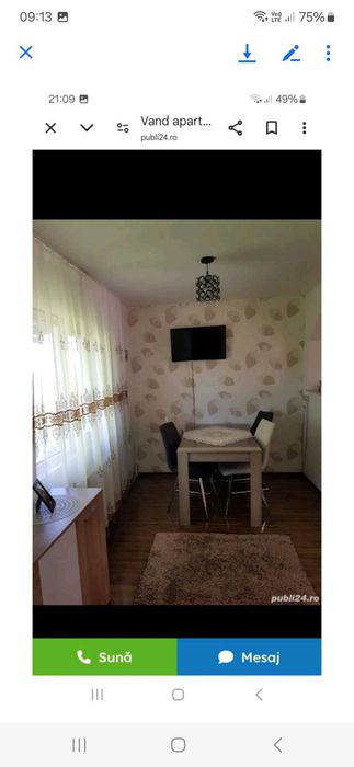 Inchiriez două camere bucătărie,baie,complet mobilate la casa cu curte comuna  in centru pe strada Mihai Eminescu