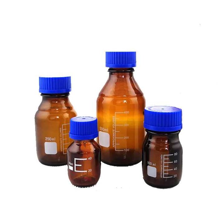 Банки для реактивов. Янтарные и прозрачные. Reaktivlar uchun idishlar.