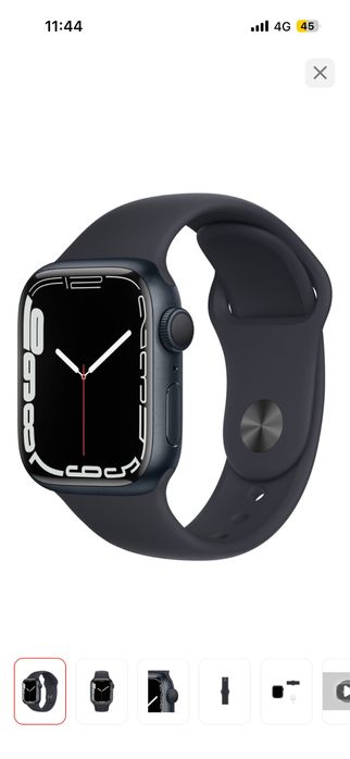 Смарт-часы Apple Watch Series 7 45 мм черный