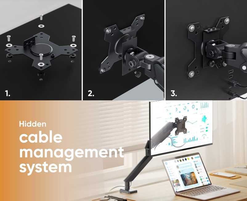Кронштейн для монитора настольный, регулируемый