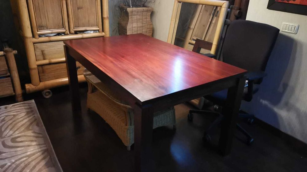 scaun dining ratan bambus lemn masiv terasa gradina