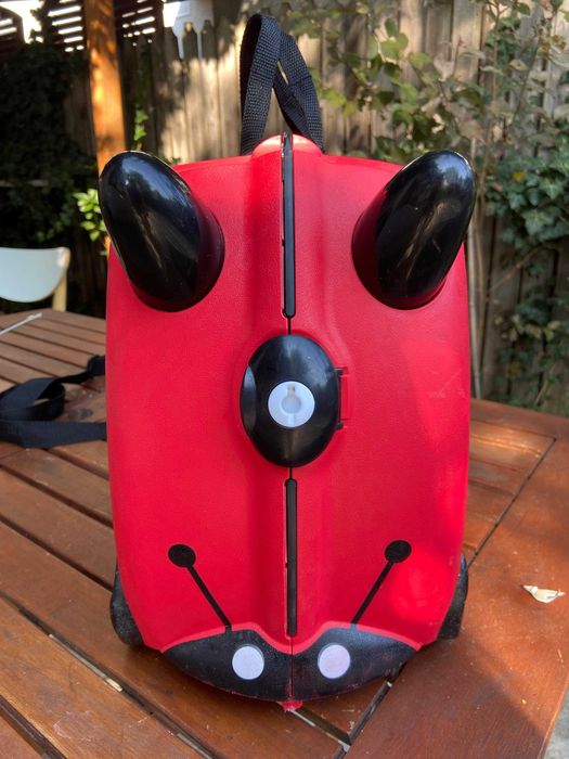 Valiza copii Trunki, Harley - Buburuza, foarte putin utilizat!