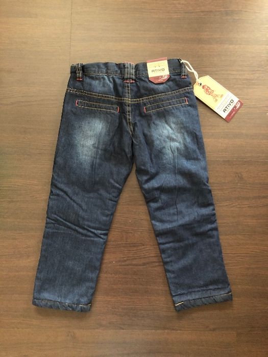 Нови Ватирани детски дънки, р-р 2-3г