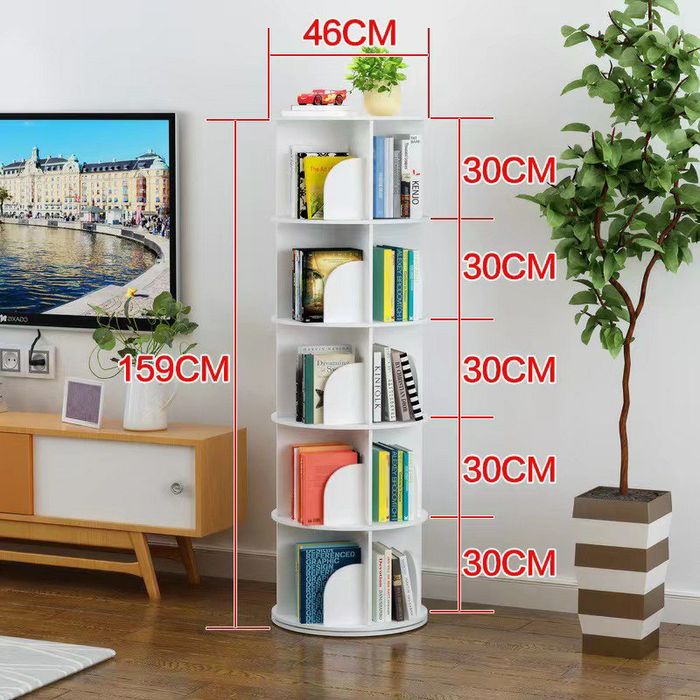 Доставка бесплатная Книжная полка вращающаяся на 360 градусов!