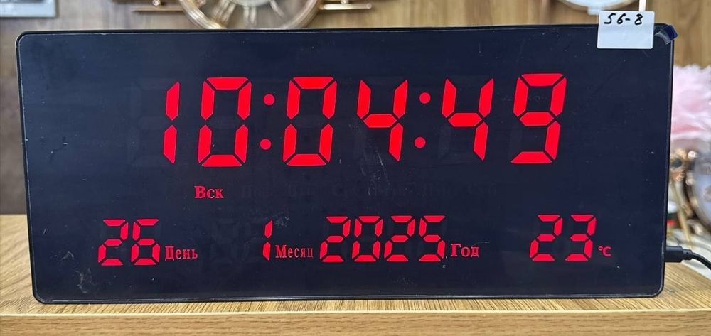 Большие электронные настенные часы