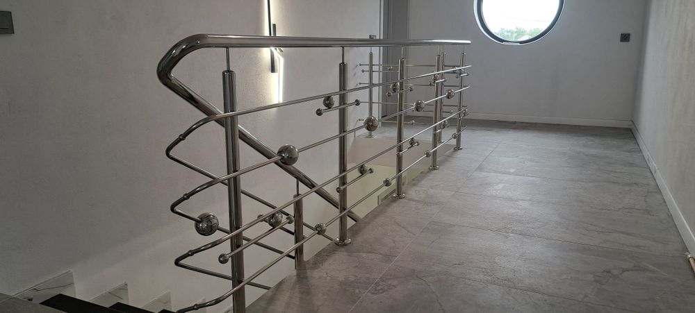 Balustrade inox si sticla