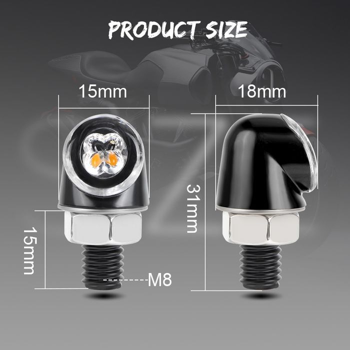 ЛЕД мигачи с габарит за мотор мотоциклет