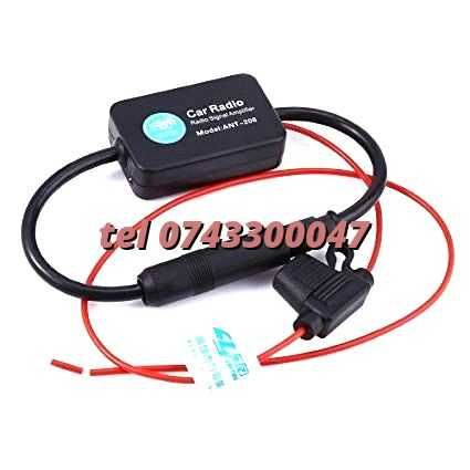 Amplificator De Semnal Antena Radio Auto Fm 12v