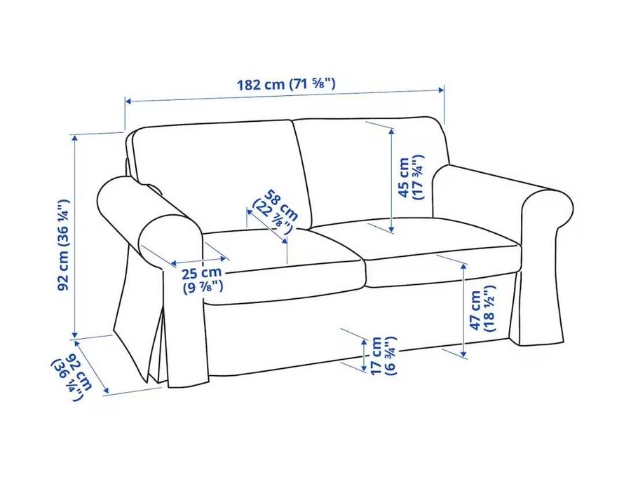 Двоен разтегателен диван на Икея Backabro