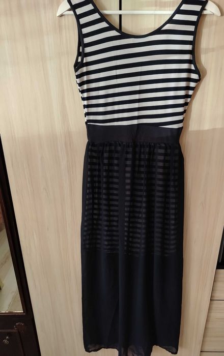 Рокля дълга с тюл