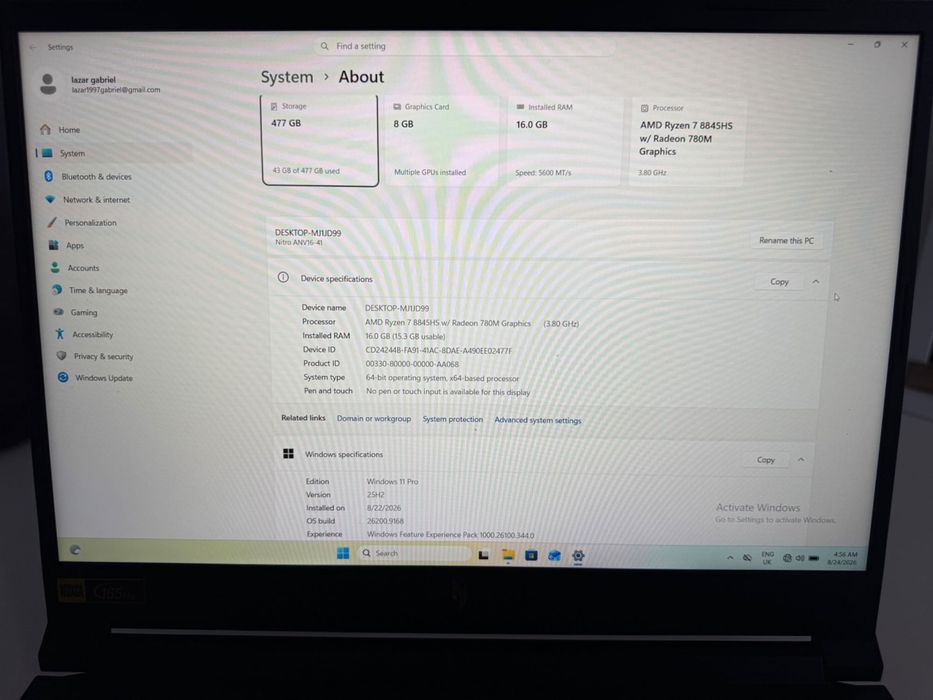 Laptop Gaming Acer