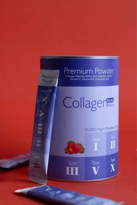 Collagen Forte Platinum Коллагеновый , порошок премиум-класса 10 x 30