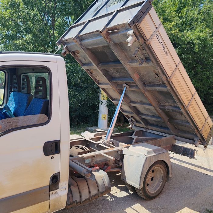 Iveco daily basculabil pe 3 parti pe cutie cauciucuri noi adus recent din italia