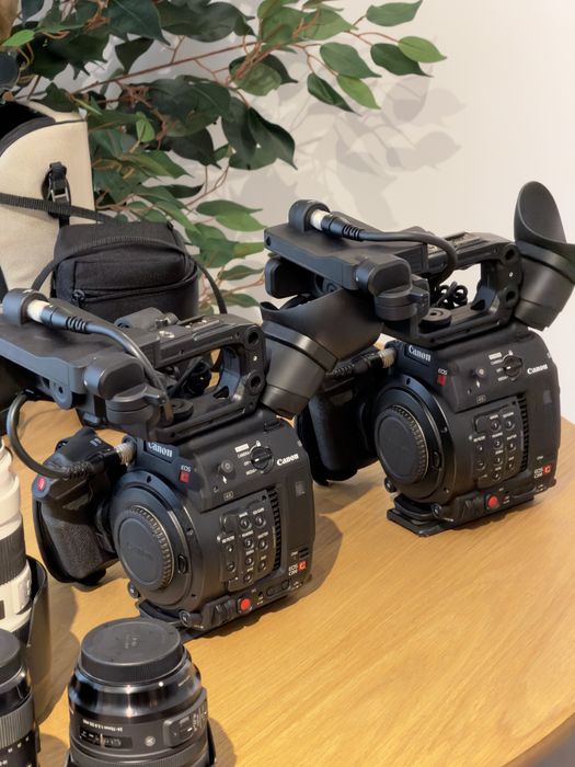 2 x Canon C200 + obiective + steadycam + accesorii, pachet pro complet