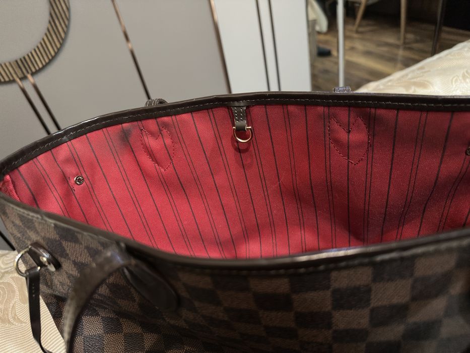 Дамска чанта Louis Vuitton Neverfull MM / Damier Ebene