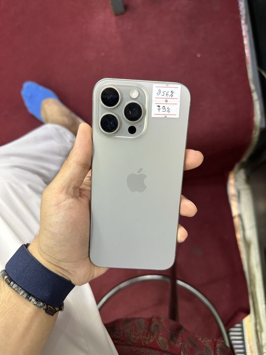 Iphone 15 Pro Max Natural  79% 256gb holati yaxshi karobkali