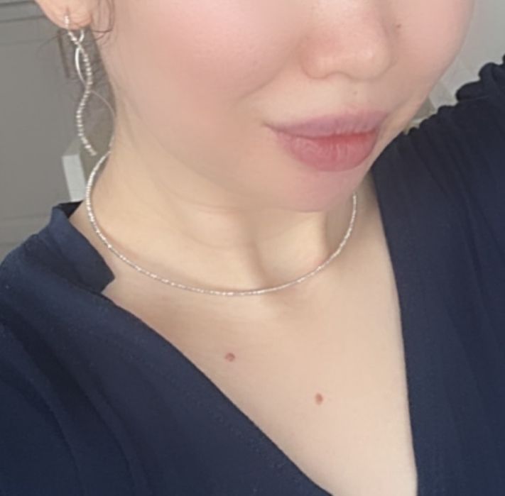 Колье-чокер белое золото(дорика)