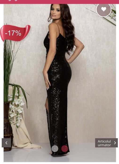 Rochie lunga neagra de seara