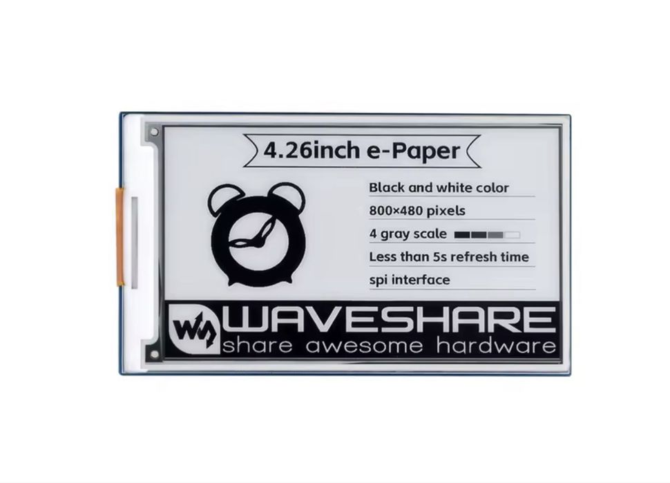 Waveshare 4.26inch e-Paper display Hat