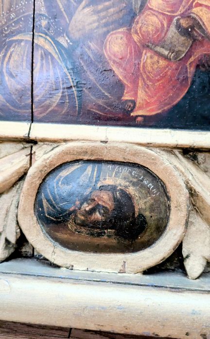 Icoană veche (tematică rusească sau lipovenească unică)