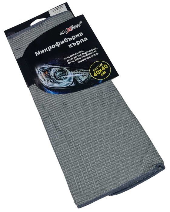 Микрофибърна кърпа за стъкла 40x40 см без следи