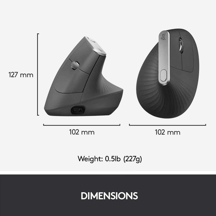 Logitech MX Vertical Ergonomic безжична ергономична мишка