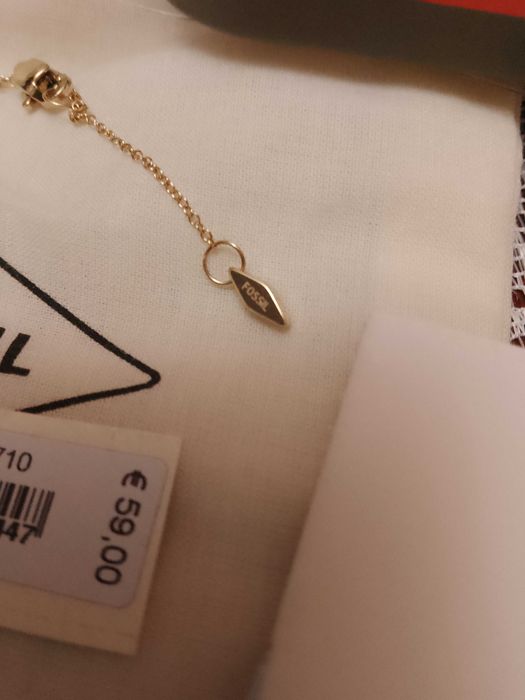 Fossil дамски колие със седеф и кристали