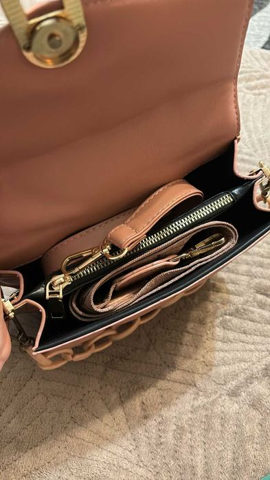 Сумка новая пудровая