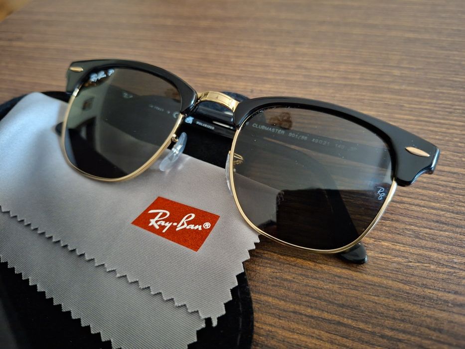 Clubmaster Ray-Ban RB3016 901/58 Polarizati