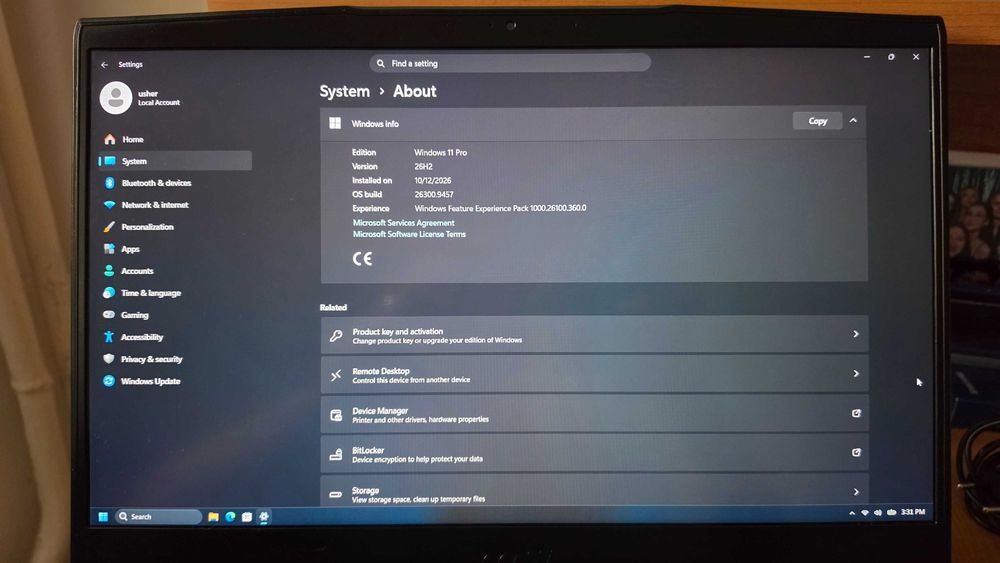Laptop MSI GF63 Thin