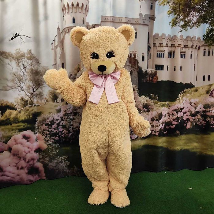 Mascot Urs Teddy din Blană Lux – Costum Premium pentru Evenimente