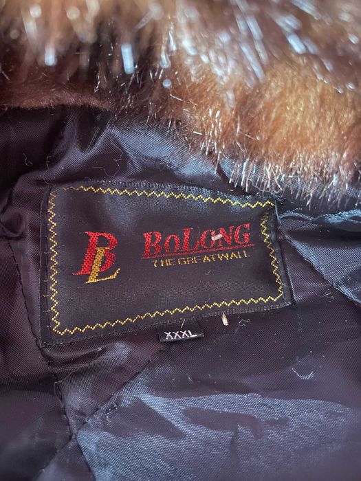 Haină din blană naturală de iepure cu glugă – XXXL, nouă