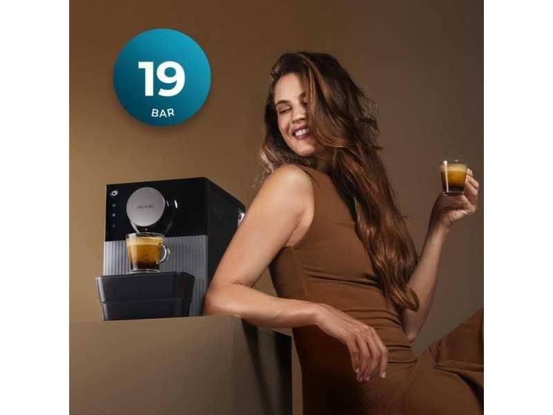 Кафеавтомат Cecotec Cremmaet Cube - 1350W, 19 bar, Черен
