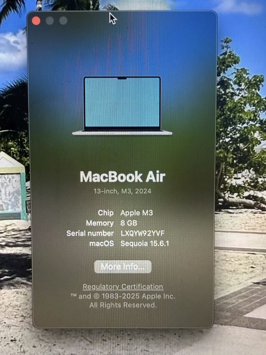 Macbook Air  M3 100%