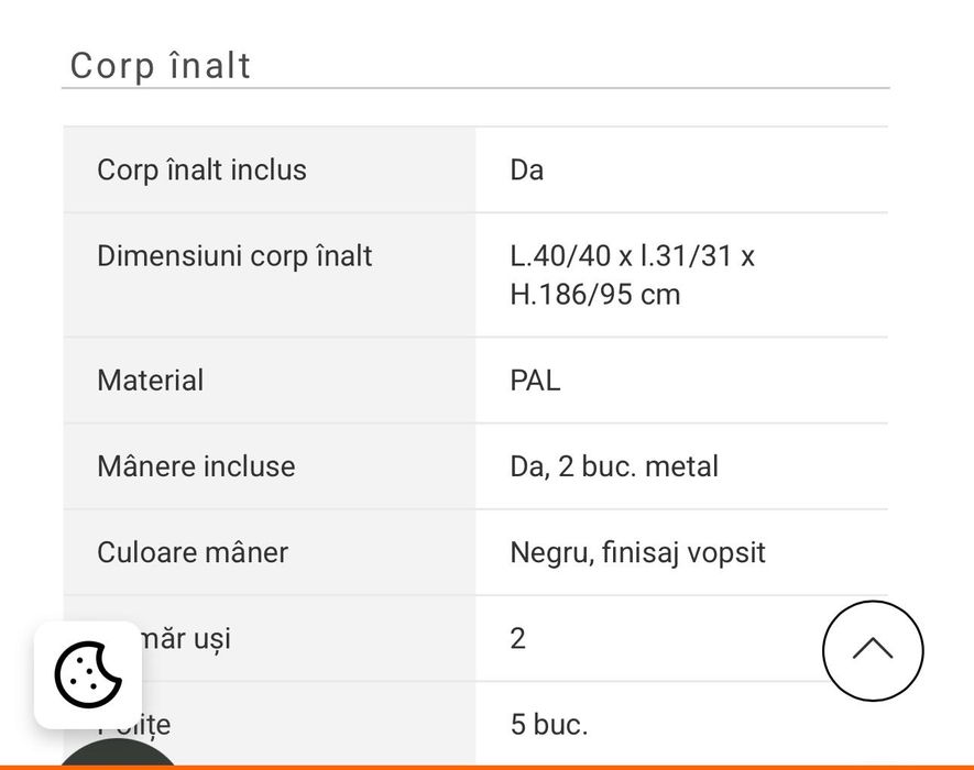dulap/corp de mobila inalt verde inchis-mobexpert