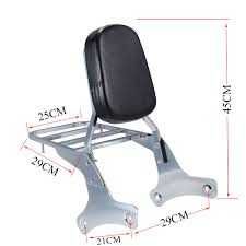 Suport/spatar Sissybar moto Honda Shadow cu portbagaj