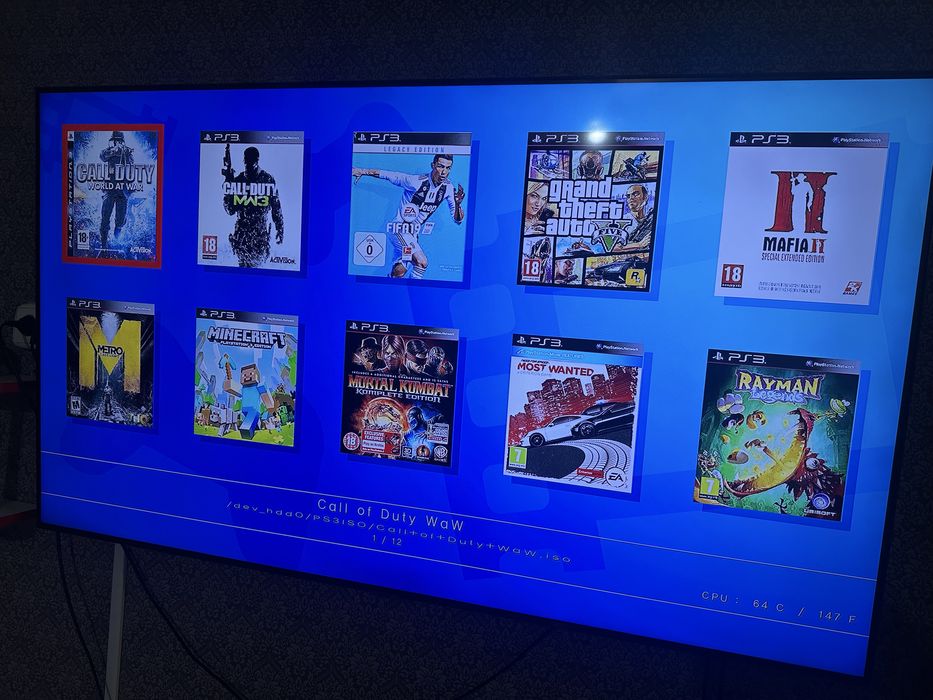 Ps3 slim+12 игр 2 джойстика